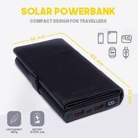 Sunslice Electron Portable Solar Power Bank Black