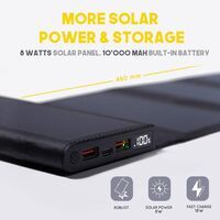 Sunslice Electron Portable Solar Power Bank Black