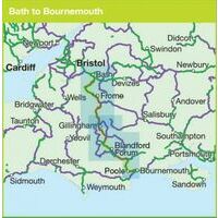 Sustrans Maps Fietskaart Bath To Bournemouth Cycle Route