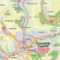 Sustrans Maps Fietskaart Celtic Trail Cycle Route Map