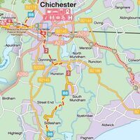 Sustrans Maps Fietskaart South Coast East Cycle Map