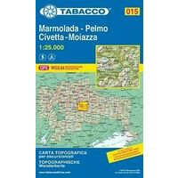 Tabacco Topografische wandelkaart 015 Marmolada Pelmo 1:25.000