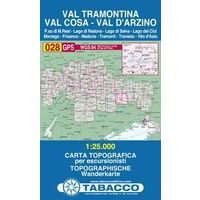 Tabacco Topografische Wandelkaart 028 Val Tramontina