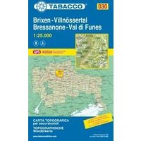 Tabacco Topografische wandelkaart 030 Bressanone Brixen 1:25.000