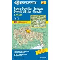 Tabacco Topografische Wandelkaart 031 Pragser Dolomiten 1:25.000