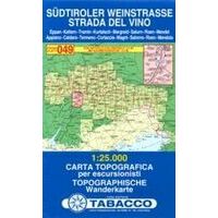 Tabacco Topografische Wandelkaart 049 Sudtiroler Weinstrasse 1:25.000