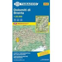Tabacco Topografische Wandelkaart 053 Dolomiti Di Brenta 1:25.000