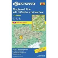 Tabacco Topografische Wandelkaart 062 Altopiano Di Pine