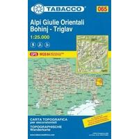Tabacco Topografische Wandelkaart 065 Alpi Giulie Orientali 1:25.000