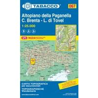 Tabacco Topografische Wandelkaart 067 Altopiano Della Paganella