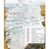Nordeca Wandelkaart 3002 Langsua Nationaal Park