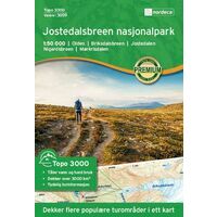Nordeca Wandelkaart 3009 Jostedalsbreen Nationaal Park