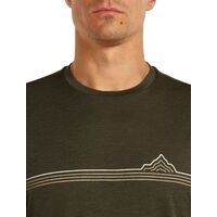 Icebreaker M Merino 150 Tech Lite SS Tee Range Stripes
