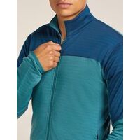 Icebreaker M Merino Blend 300 RealFleece Descender LS Zip