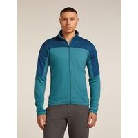 Icebreaker M Merino Blend 300 RealFleece Descender LS Zip