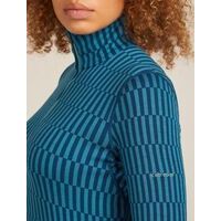 Icebreaker W Merino 260 Tech Vertex LS Half Zip  Snow Grid AO