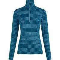 Icebreaker W Merino 260 Tech Vertex LS Half Zip  Snow Grid AO