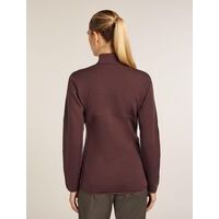 Icebreaker W Merino 400 RealFleece Descender LS Zip