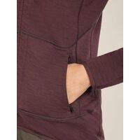Icebreaker W Merino 400 RealFleece Descender LS Zip