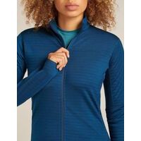 Icebreaker W Merino Blend 300 RealFleece Descender LS Zip