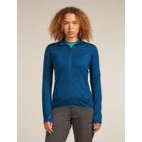 Icebreaker W Merino Blend 300 RealFleece Descender LS Zip