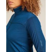Icebreaker W Merino Blend 300 RealFleece Descender LS Zip