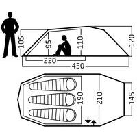 Nordisk Oppland 3 LW Driepersoonstent