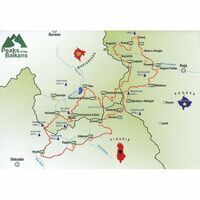 Huber Verlag Wandelkaart Peaks Of The Balkans