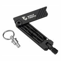 Wolf Tooth 6-bit Hex Wrench With Keyring  Black/black